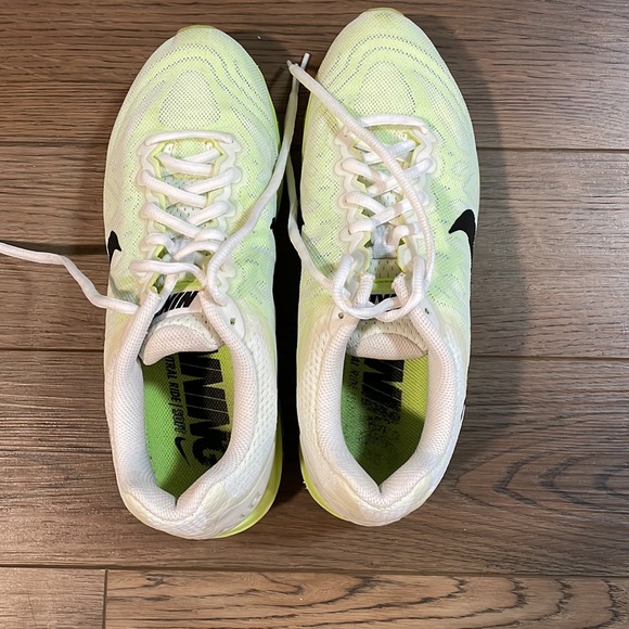 White and lime green Nike airmax - Picture 6 of 9